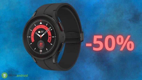 OFFERTA AMAZON: 50% di sconto su Samsung Galaxy Watch5 Pro