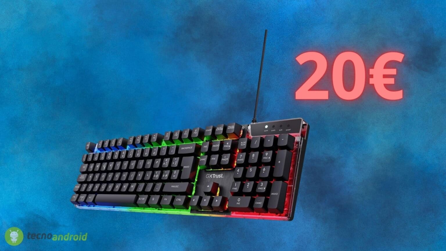 Tastiera da gaming TRUST a 20€: OCCASIONE imperdibile su Amazon