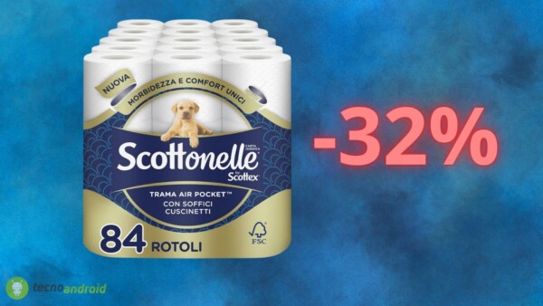 Carta igienica SCOTTONELLE quasi REGALATA su Amazon (-32%)