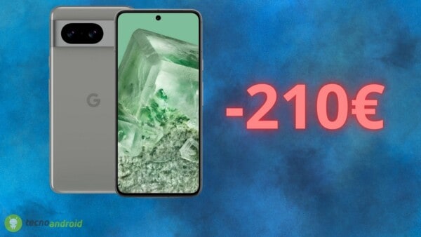 Google Pixel 8: AMAZON è pazza, lo sconta di 210 euro