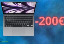 Apple MacBook Air: sconto SUBITO di 200€ solo su Amazon