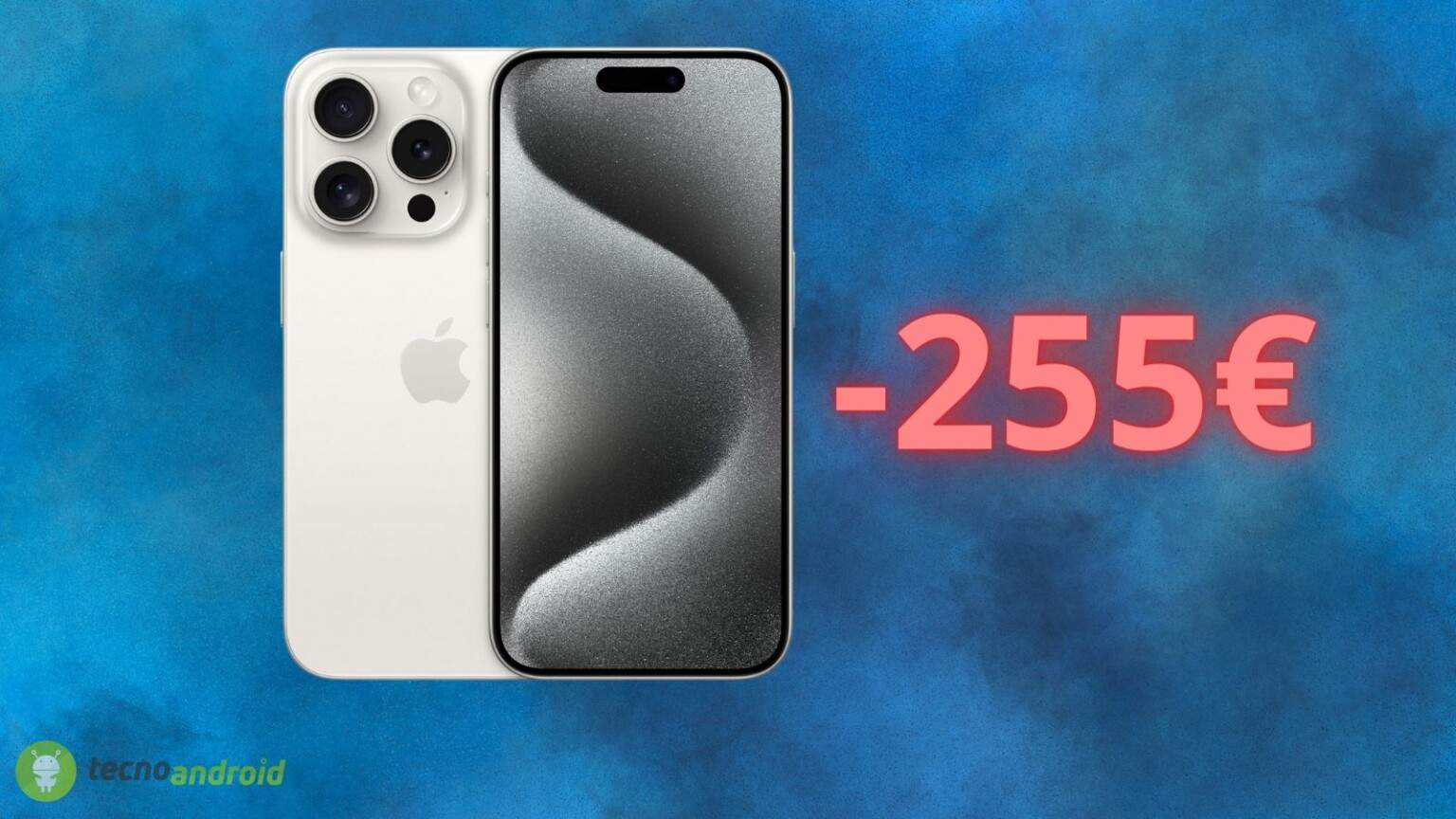 Apple iPhone 15 Pro: 255€ di SCONTO su AMAZON