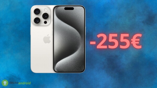 Apple iPhone 15 Pro: 255€ di SCONTO su AMAZON