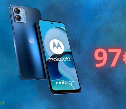 Motorola Moto G14 costa POCHISSIMO: su Amazon a soli 97€