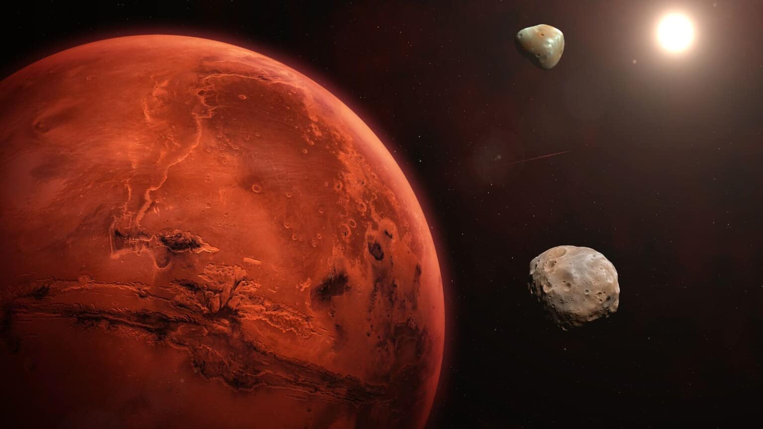 L'incredibile ritrovamento del vulcano Noctis vicino all'equatore di Marte