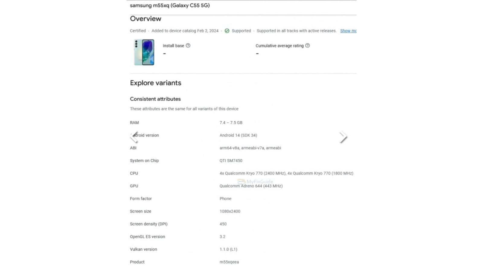 Samsung google Play Console