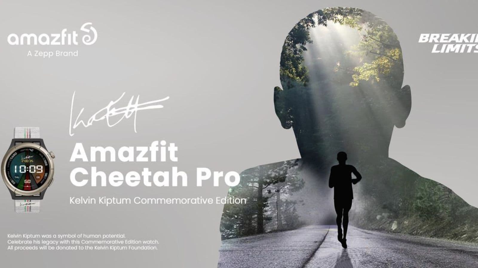 Amazfit e l’omaggio di Zepp Health a Kelvin Kiptum con il Cheetah Pro Commemorative Edition
