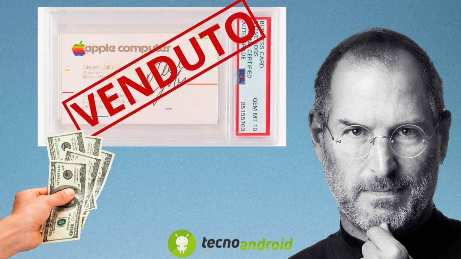 Steve Jobs: un biglietto da lui toccato venduto ad una cifra assurda