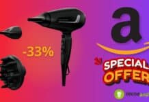 Amazon PAZZO: Asciugacapelli Rowenta al 33% di SCONTO