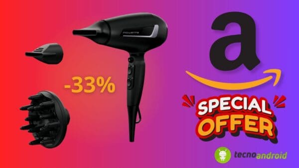 Amazon PAZZO: Asciugacapelli Rowenta al 33% di SCONTO