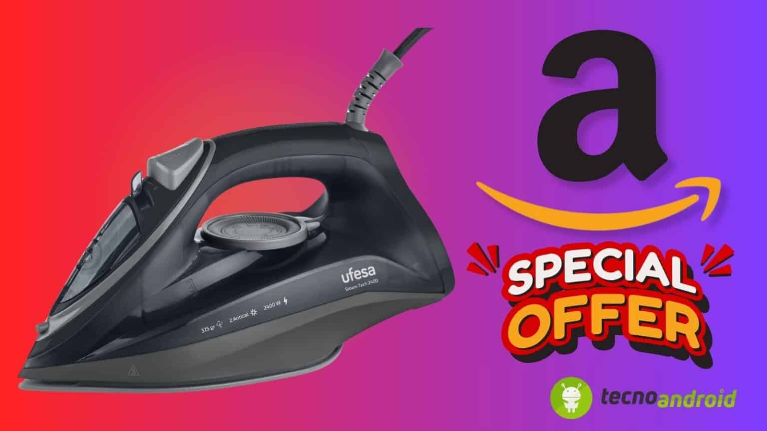 Amazon: SCONTO ASSURDO sul Ferro da stiro a Vapore Ufesa