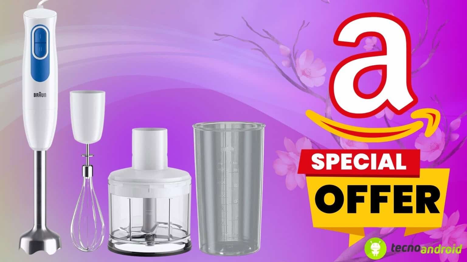 OFFERTA: Frullatore a Immersione Baun in SUPER PROMO su Amazon