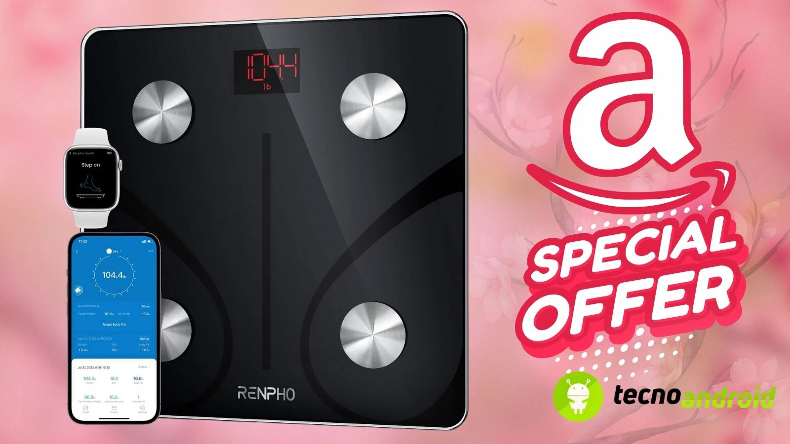 OFFERTA GRANDIOSA: Bilancia Renpho Bluetooth SCONTATA su Amazon