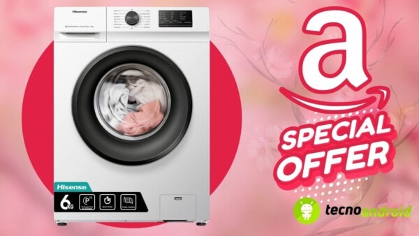 Amazon OFFERTA SHOCK: Lavatrice Hisense in SCONTO