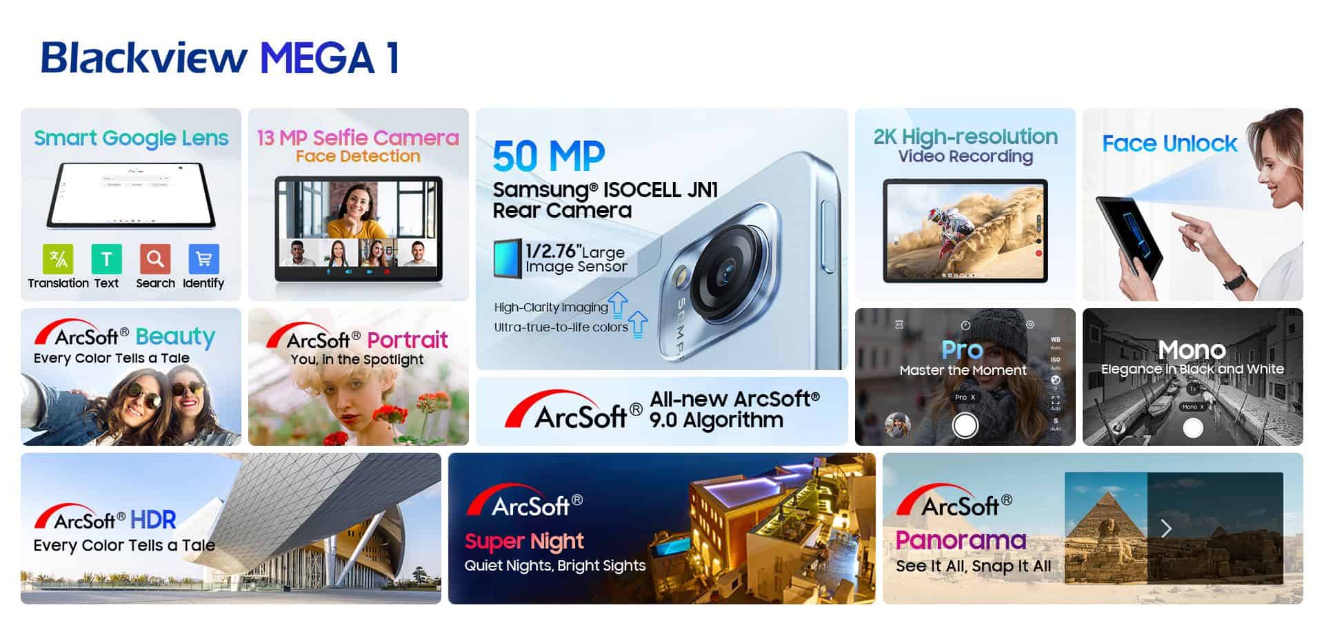 Blackview Mega 1 ufficiale: tablet da 11,5 pollici con fotocamera da 50 megapixel