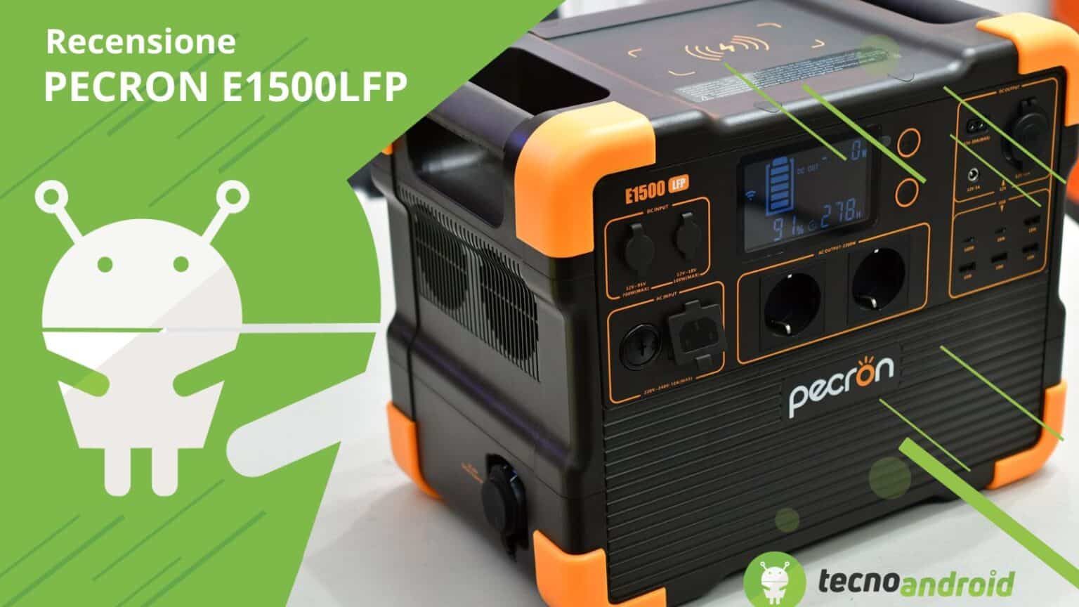Pecron E1500LFP: power station da 1536Wh e 2200W di potenza - Recensione