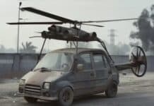 L'ormai famoso "elicottero da auto" di Ishwar Deen