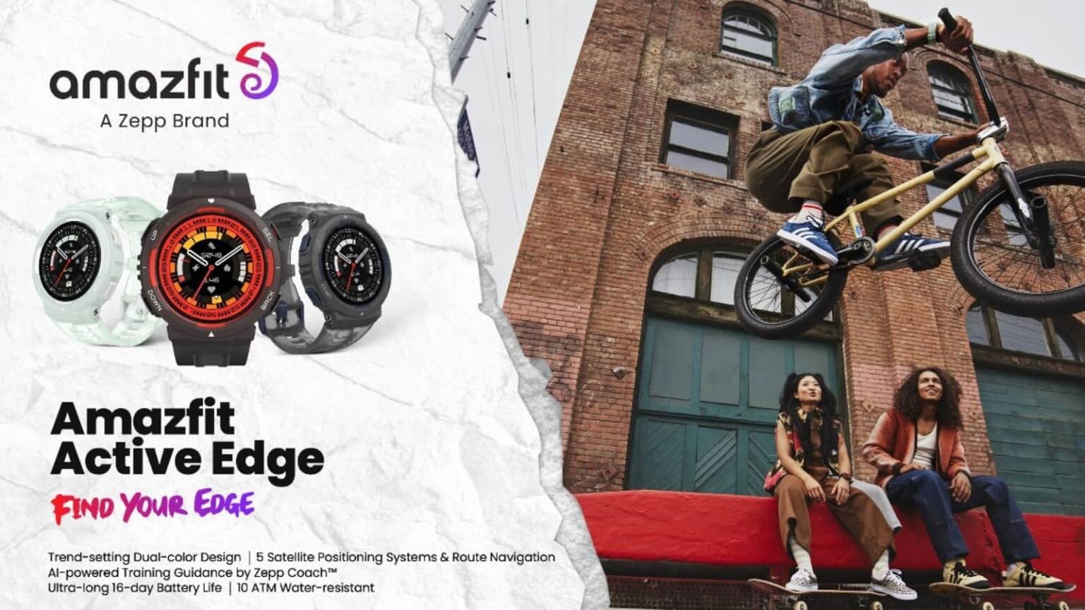 Amazfit Active Edge guarda al futuro con lo smartwatch con l’AI