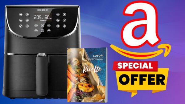 PROMO da NON PERDERE su Amazon: friggitrice ad aria in SCONTO