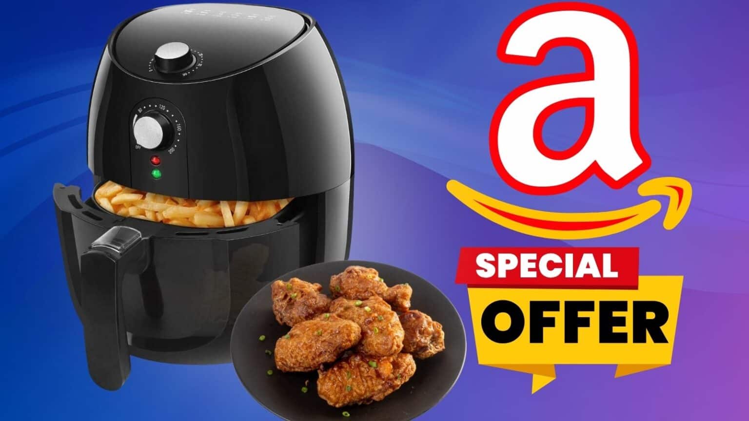 Mega OFFERTA: Friggitrice ad aria Aigostar in RIBASSO su Amazon