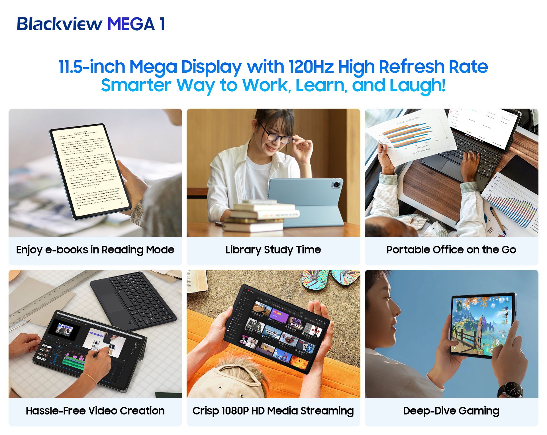 Blackview Mega 1 ufficiale: tablet da 11,5 pollici con fotocamera da 50 megapixel