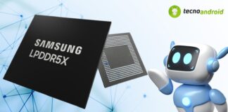 Samsung: nuova memoria DRAM LPDDR5X da 10,7 Gbps per le AI
