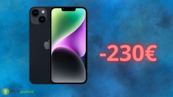 Apple iPhone 14 a prezzo RIDICOLO su Amazon: offerta con 230 euro di sconto