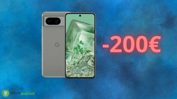 Google Pixel 8 in OFFERTA di 200 euro su Amazon: lo sconto è PAZZO