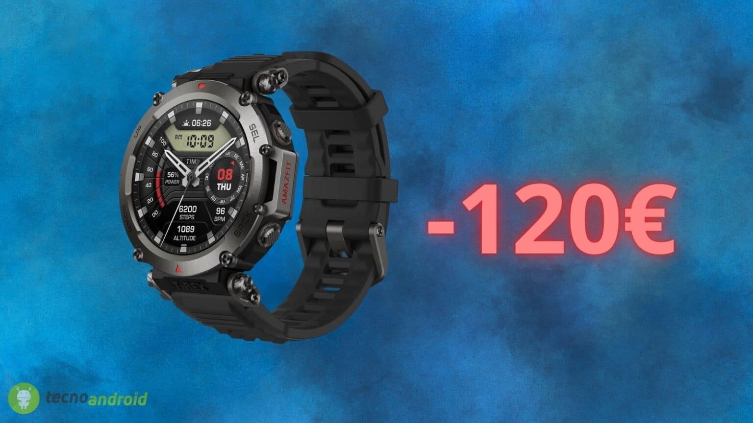 Amazfit T-Rex Ultra: prezzo RIDICOLO scontato di 120 euro su Amazon