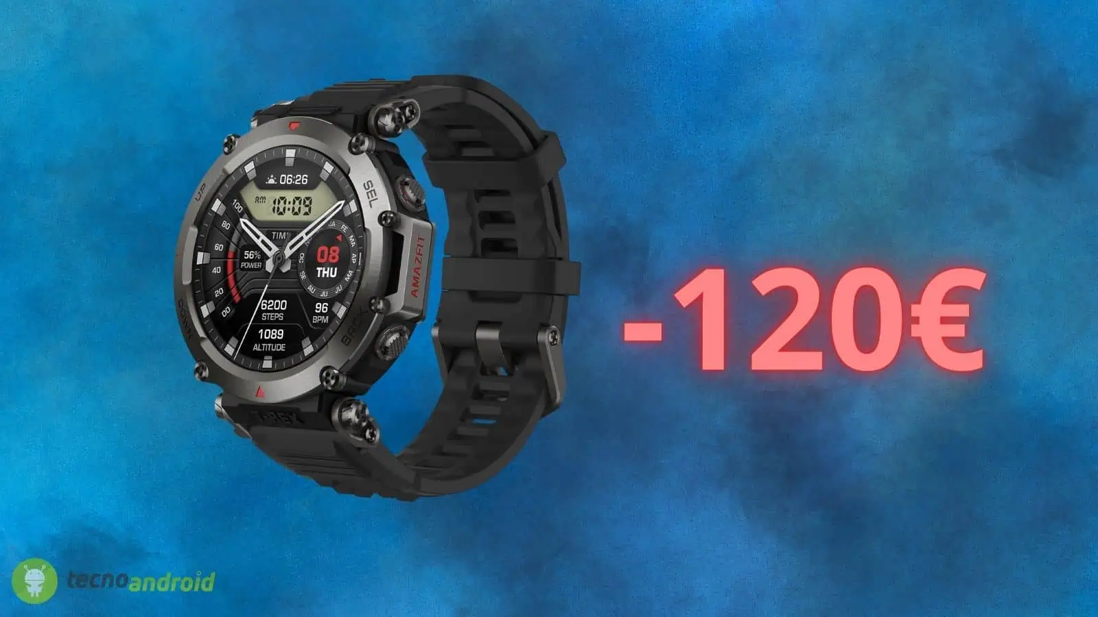 Amazfit T-Rex Ultra: prezzo RIDICOLO scontato di 120 euro su Amazon