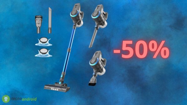 Aspirapolvere senza fili al 50% su Amazon: lo SCONTO è da PAZZI