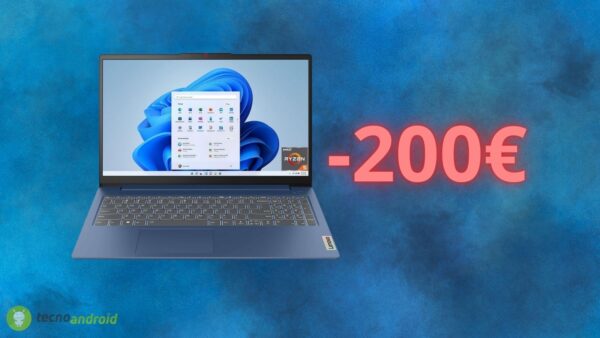 Notebook LENOVO IdeaPad: offerta AMAZON da quasi 200 euro di sconto