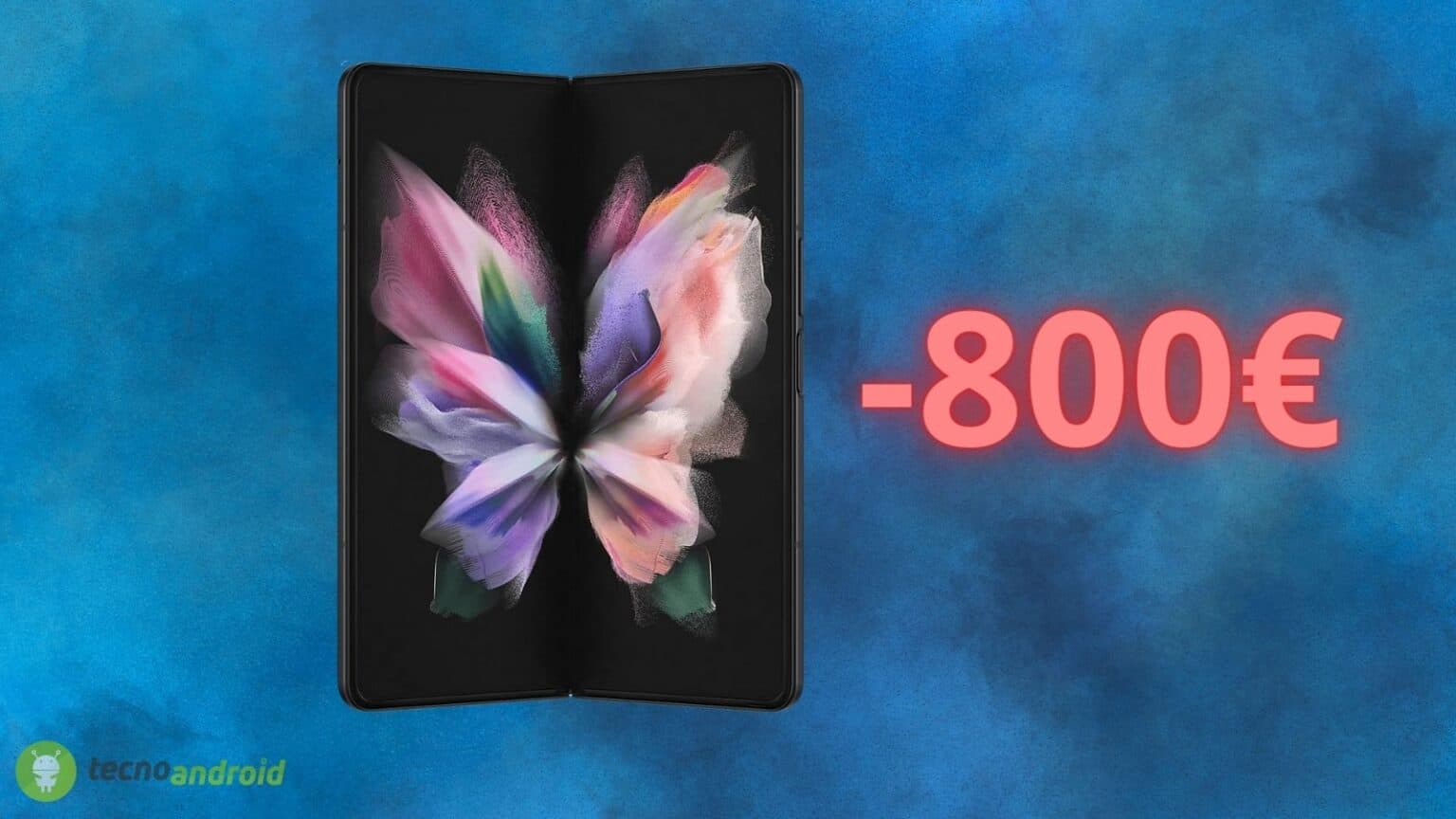 Samsung Galaxy Z Fold 3 in OFFERTA al 50% su AMAZON: sconto folle