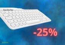 Tastiera LOGITECH bluetooth scontata del 25% su AMAZON Tastiera LOGITECH bluetooth scontata del 25% su AMAZON