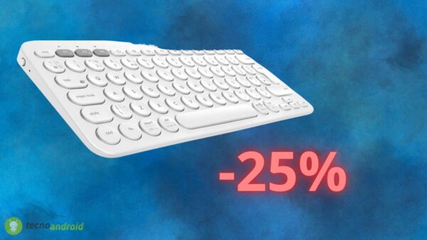 Tastiera LOGITECH bluetooth scontata del 25% su AMAZON