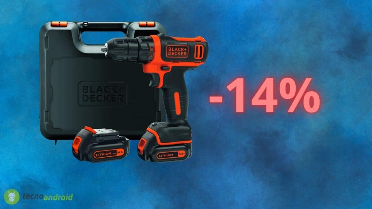 Trapano avvitatore in OFFERTA folle su Amazon: sconto su BLACK+DECKER