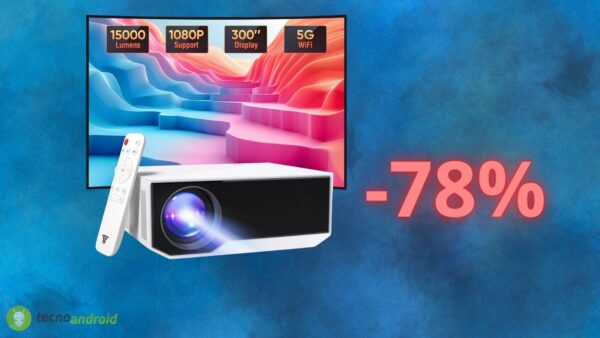 Proiettore portatile in sconto del 78%: costa quasi 400 euro in MENO su AMAZON