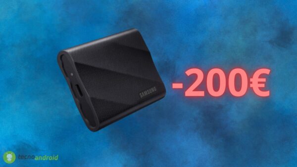 Hard disk esterno SSD SAMSUNG in offerta di quasi 200 euro su Amazon
