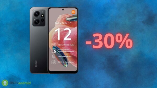 Xiaomi Redmi Note 12: costa POCHISSIMO su Amazon con lo sconto del 30%