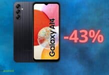 Samsung Galaxy A14 in offerta del 43% su Amazon: un'occasione INCREDIBILE