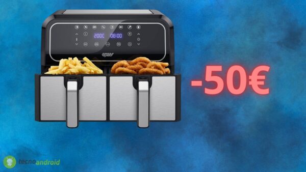 Friggitrice ad aria: offerta BOMBA su Amazon, sconto di 50 euro