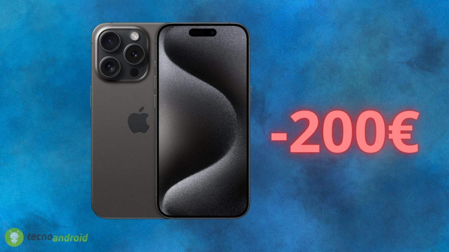 Apple iPhone 15 Pro: sconto FOLLE di quasi 200 euro su AMAZON