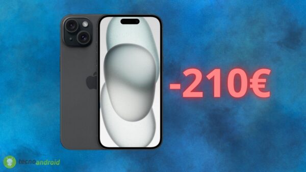 Apple IPHONE 15: nuovo RIBASSO su Amazon, ora in sconto di 210 euro