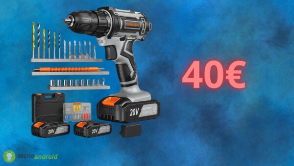 Trapano avvitatore a 40€: occasione FOLLE su Amazon con COUPON gratis