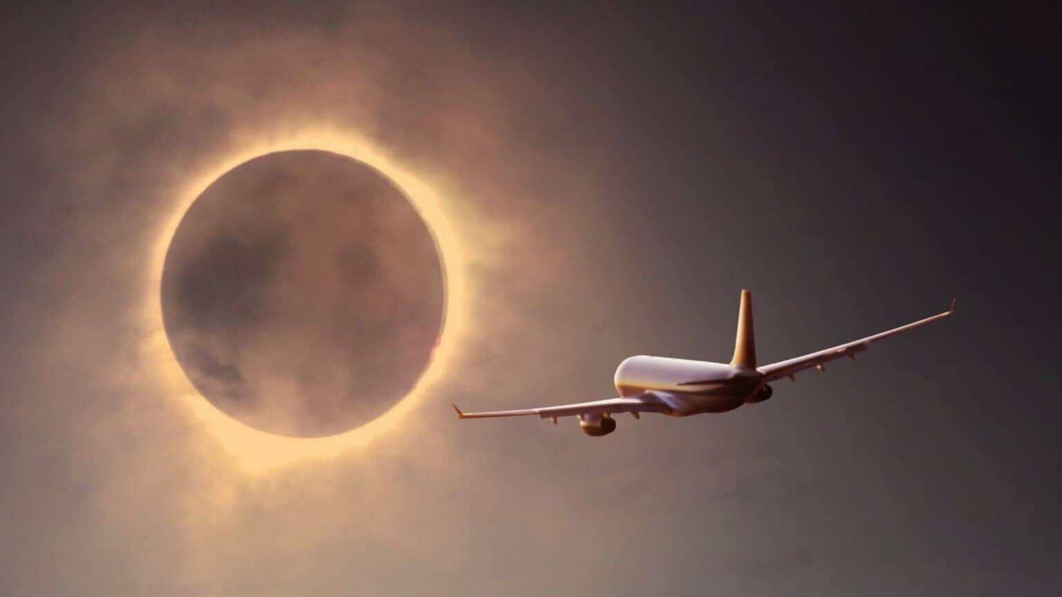 Eclissi solare: potrebbe scatenarsi il caos per i voli di linea