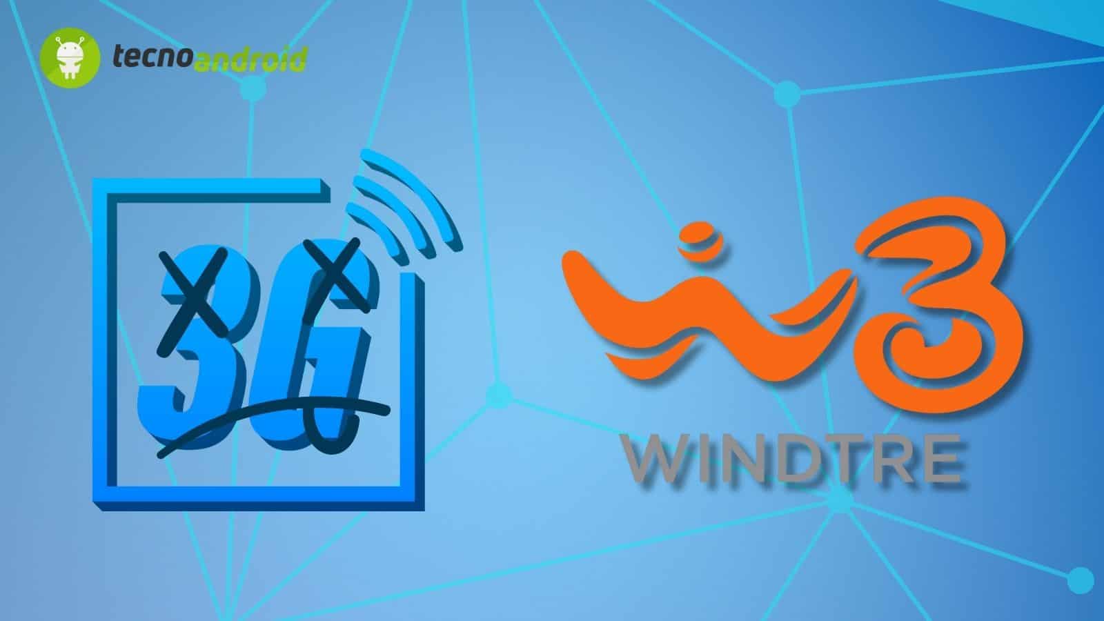 WindTre, addio alla rete 3G: comincia la dismissione