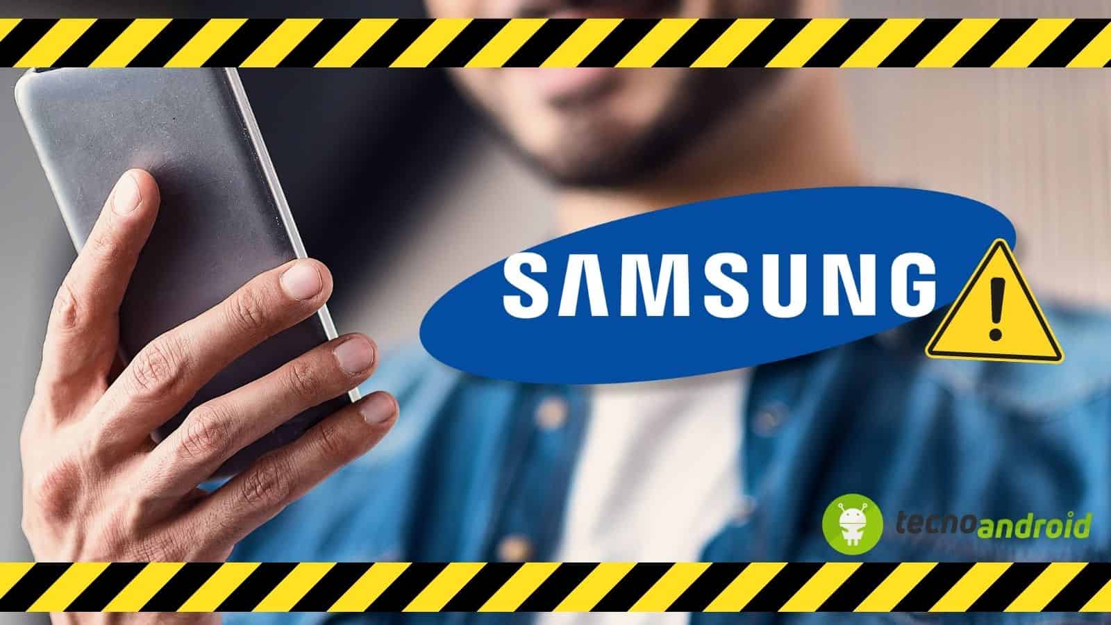Smartphone Samsung: avviso per la sicurezza degli utenti