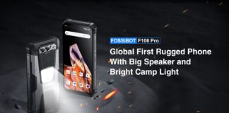 FOSSiBot F106 Pro: ecco il rugged phone con luce da campeggio e grande speaker