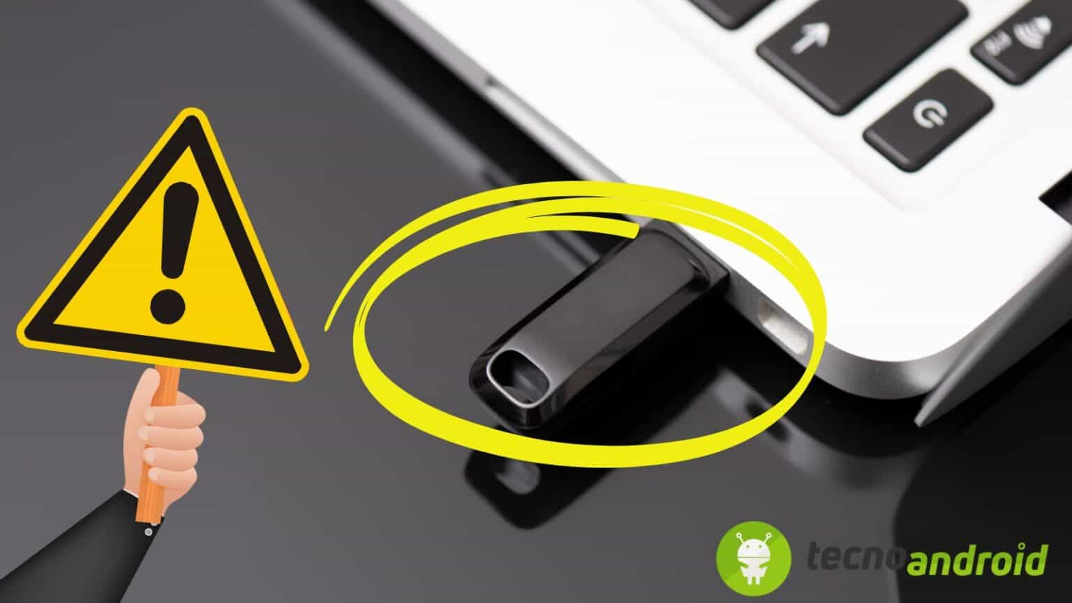 Attenzione a questa pen drive: in pochi minuti rubano tutto