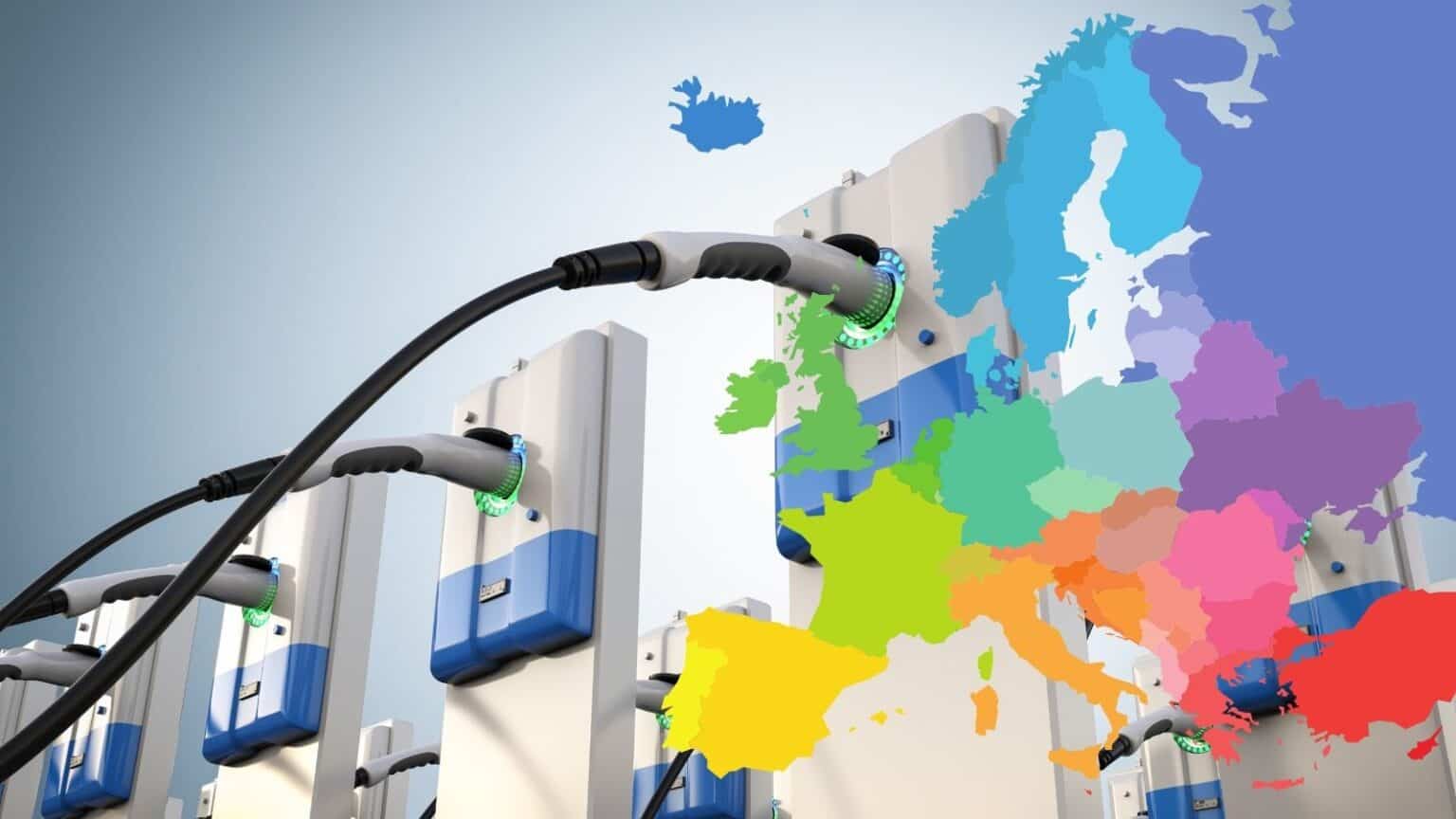 Punti di ricarica nell'Unione Europea: dislocati e poco presenti